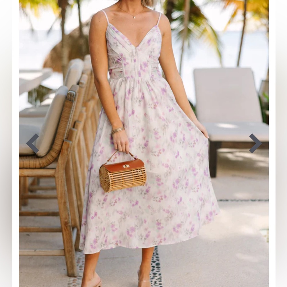 Lavender midi dress!